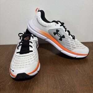 Under Armour Charged Assert 12.5 Mens Running Shoes White Orange New without Box